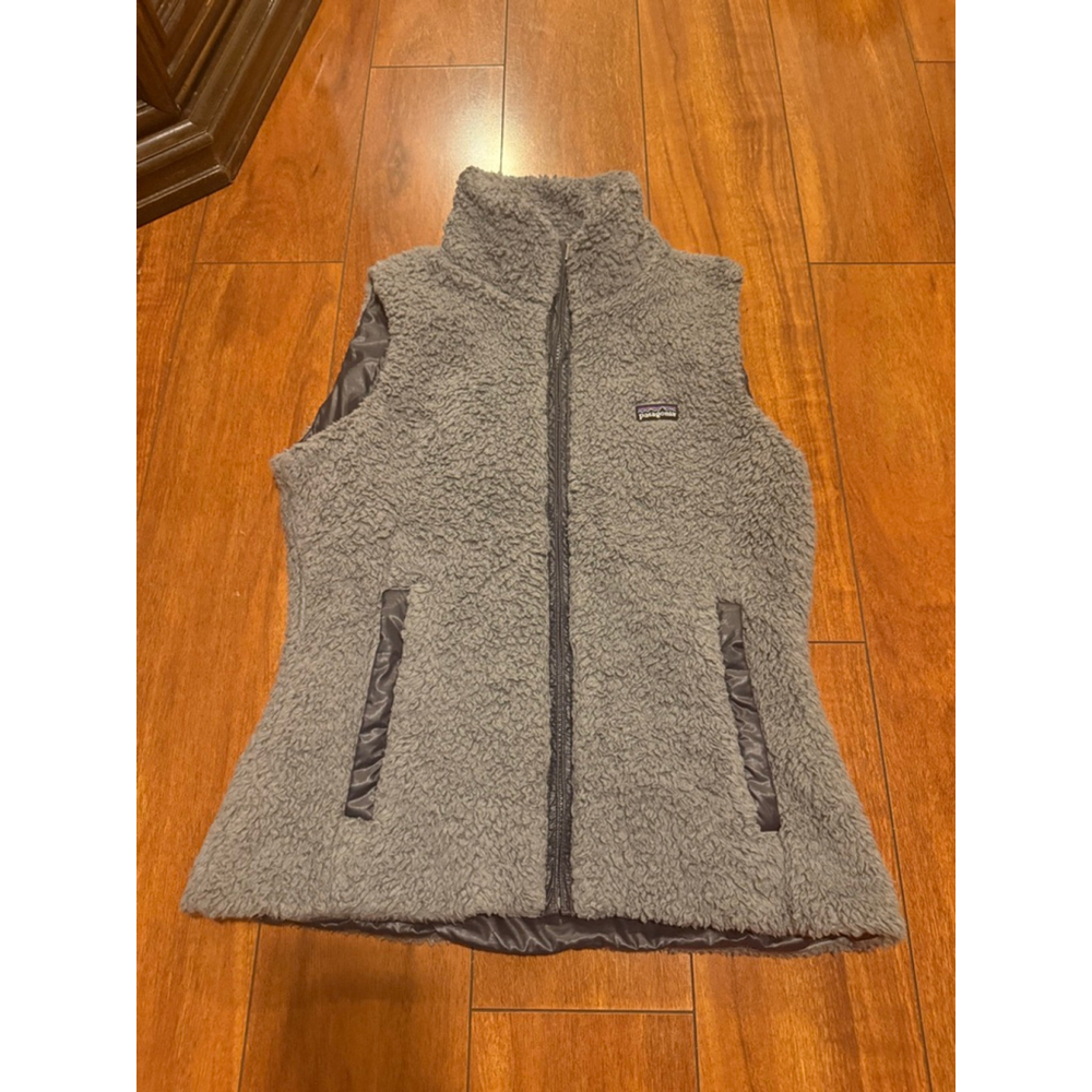 Women's Patagonia Gray Fleece Reversible Vest S